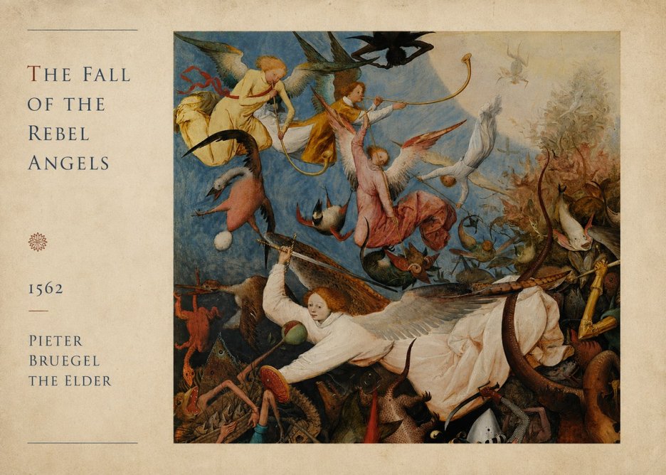 Pieter Bruegel The Fall of the Rebel Angels II No4 - Plakát