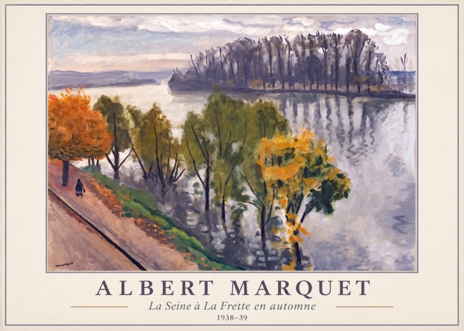 Albert Marquet La Seine À La Frette En Automne No1 - Plakát