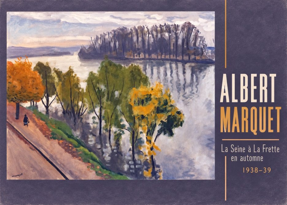 Albert Marquet La Seine À La Frette En Automne No5 - Plakát