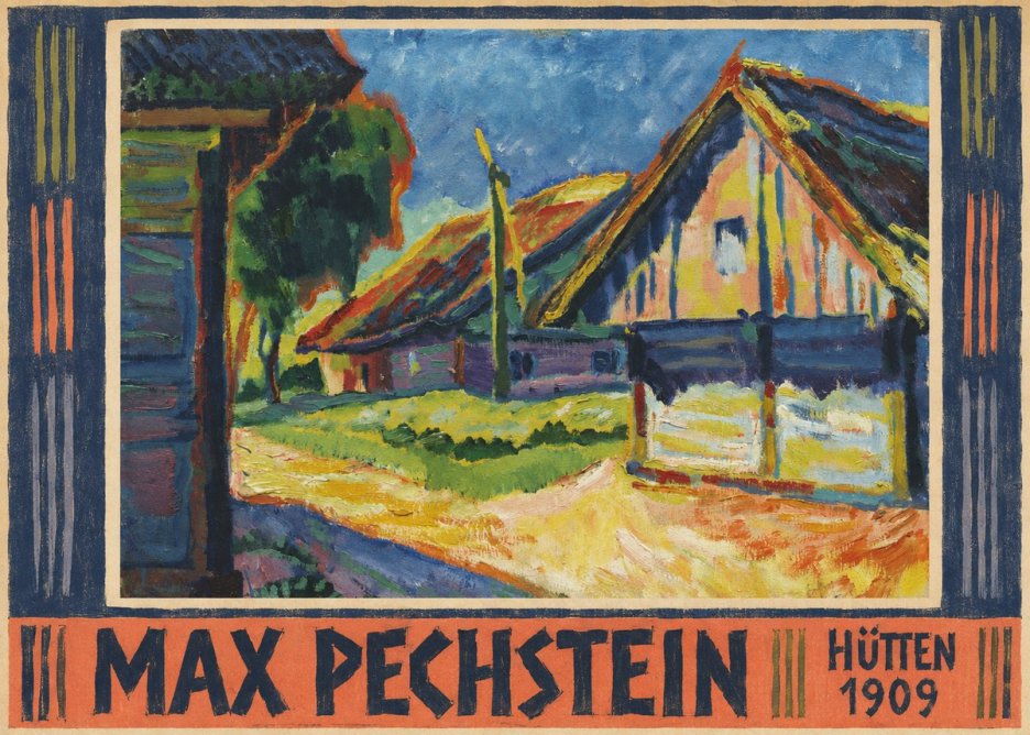 Max Pechstein Hütten 1909 No5 - Plakát