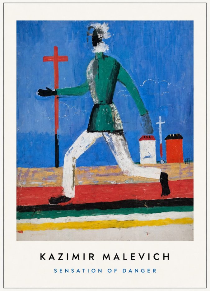 Kazimir Malevich Sensation of Danger No3 - Plakát