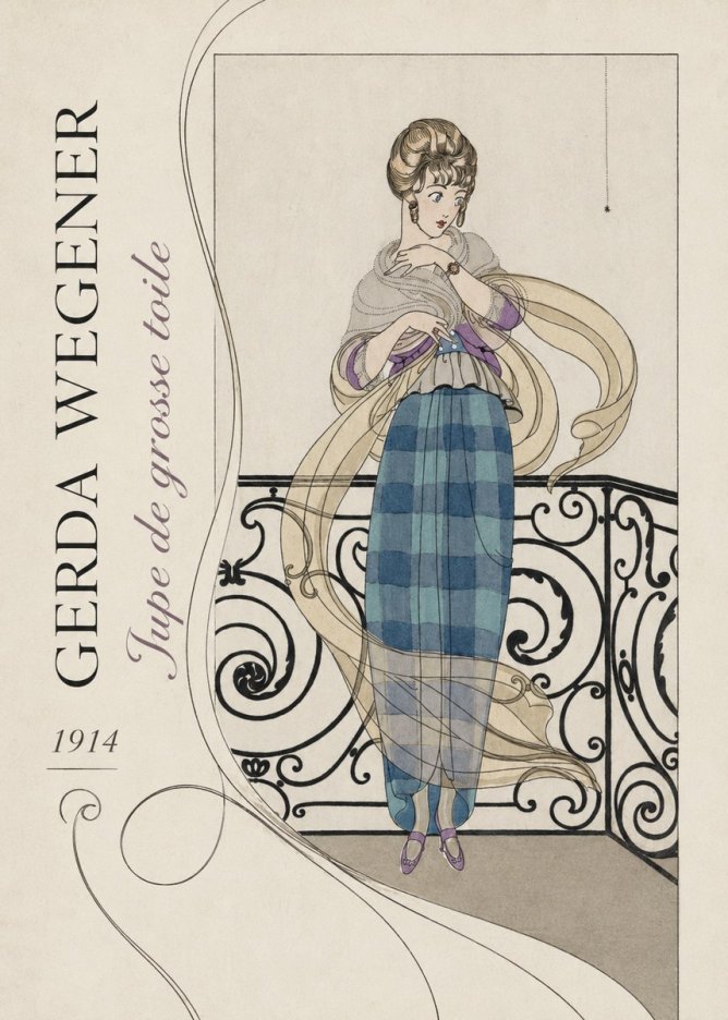 Gerda Wegener Jupe De Grosse Toile No2 - Plakát