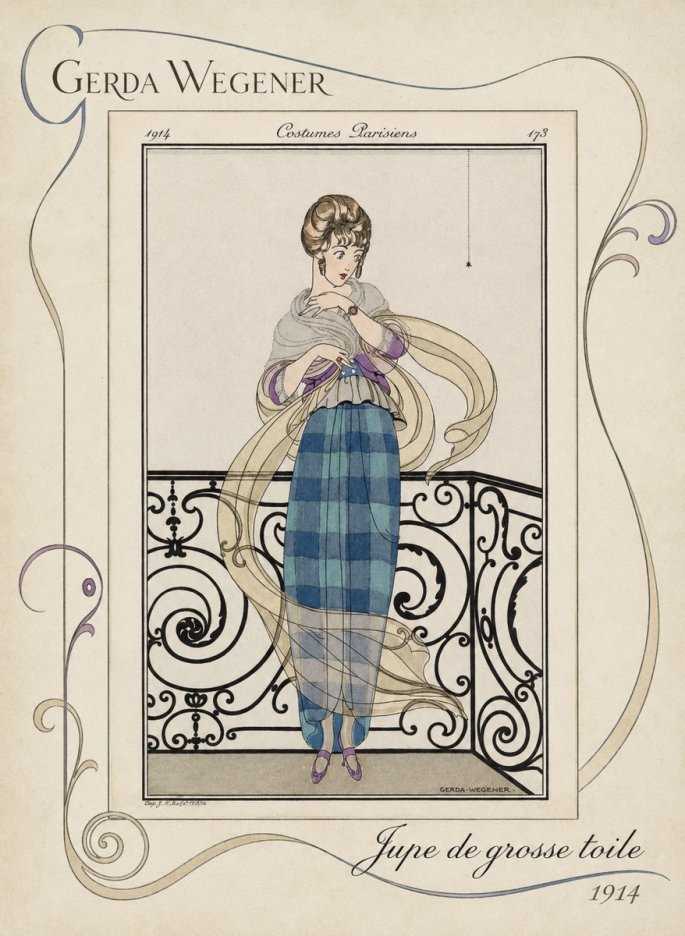Gerda Wegener Jupe De Grosse Toile No3 - Plakát