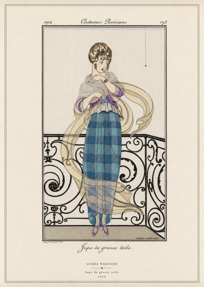Gerda Wegener Jupe De Grosse Toile No6 - Plakát