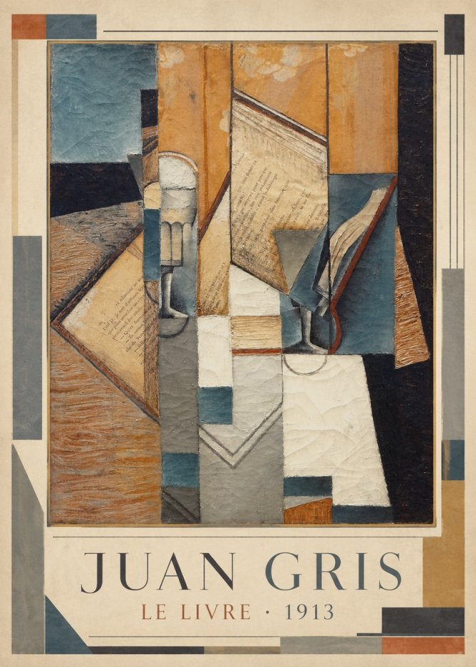 Juan Gris Le Livre No1 - Plakát