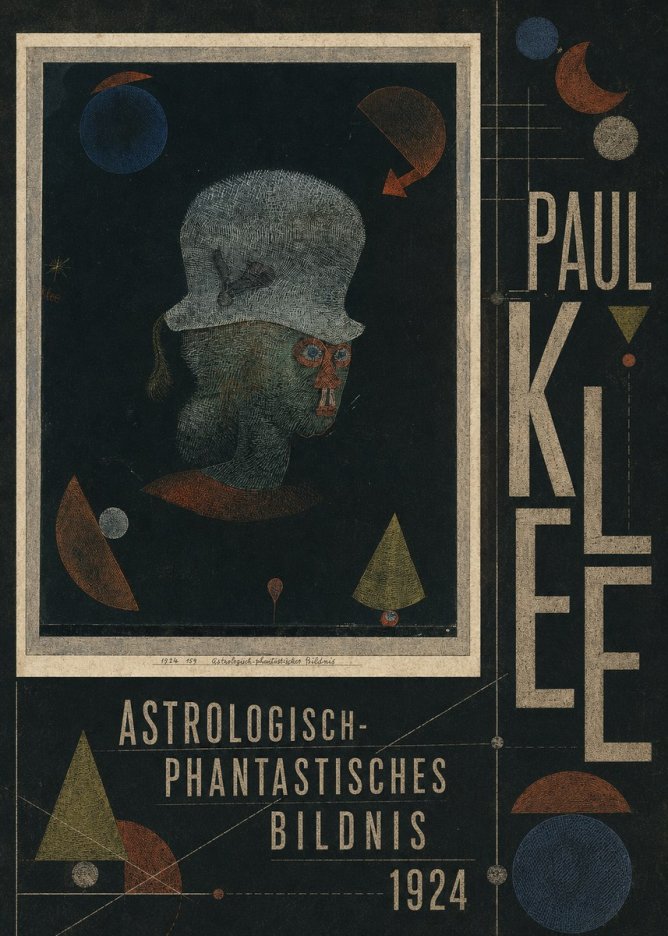 Paul Klee Astrologisch-phantastisches Bildnis No5 - Plakát