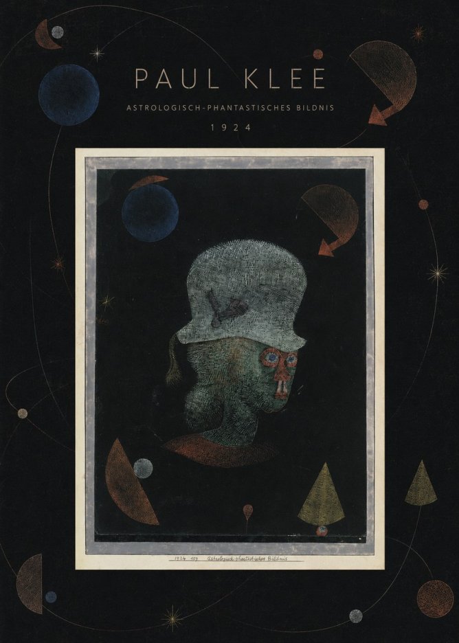 Paul Klee Astrologisch-phantastisches Bildnis No6 - Plakát