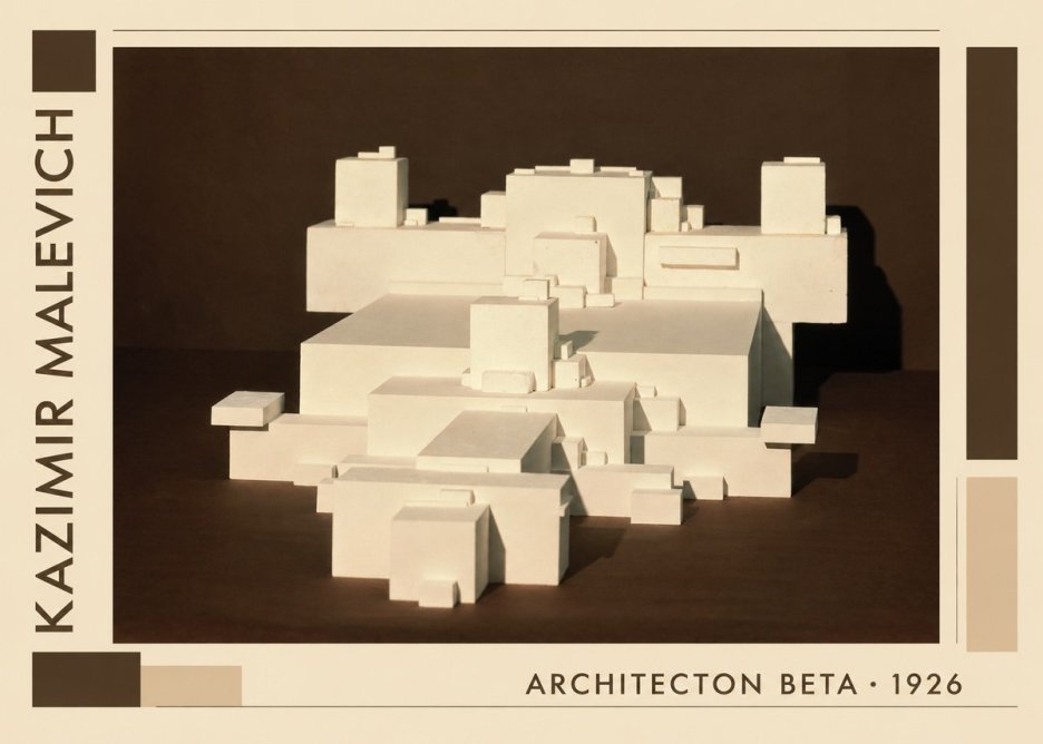 Kazimir Malevich Architecton Beta No1 - Plakát