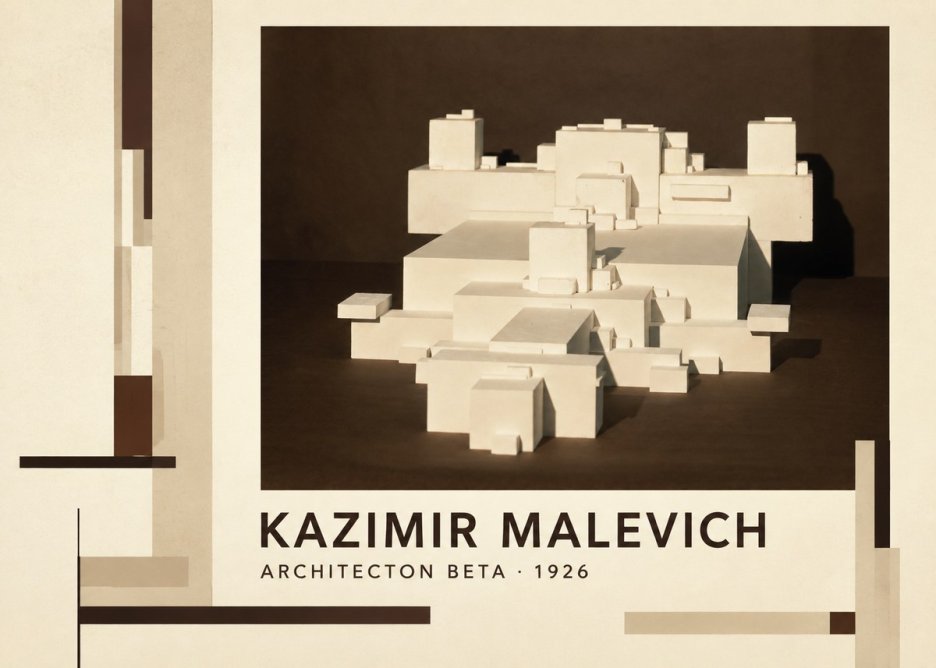 Kazimir Malevich Architecton Beta No3 - Plakát