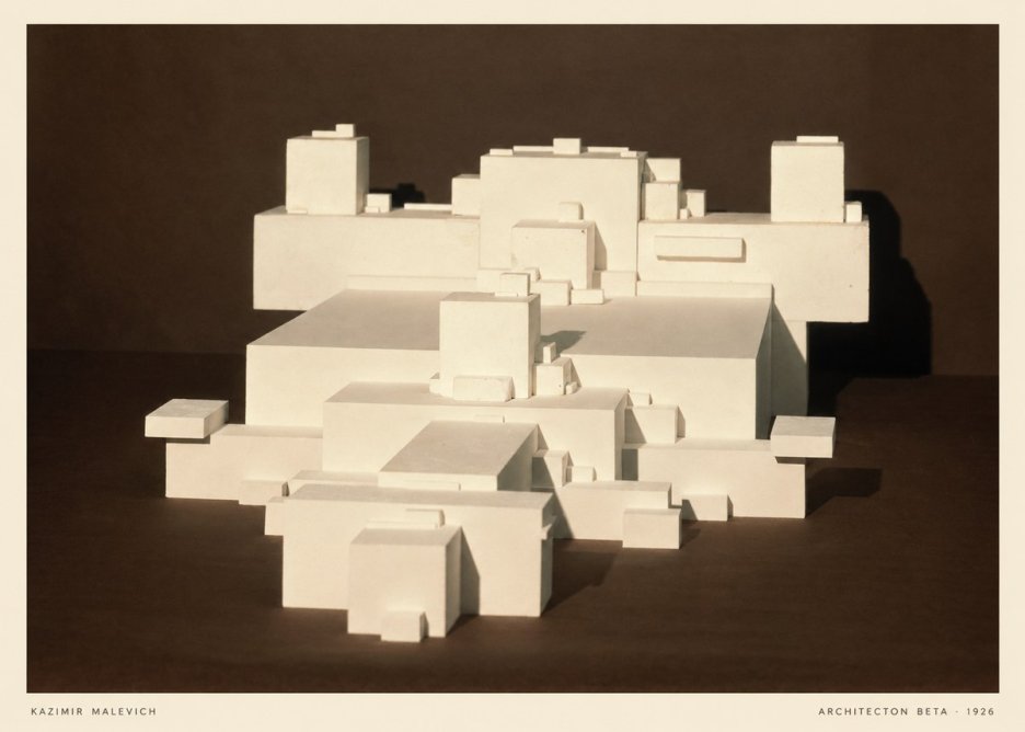 Kazimir Malevich Architecton Beta No5 - Plakát