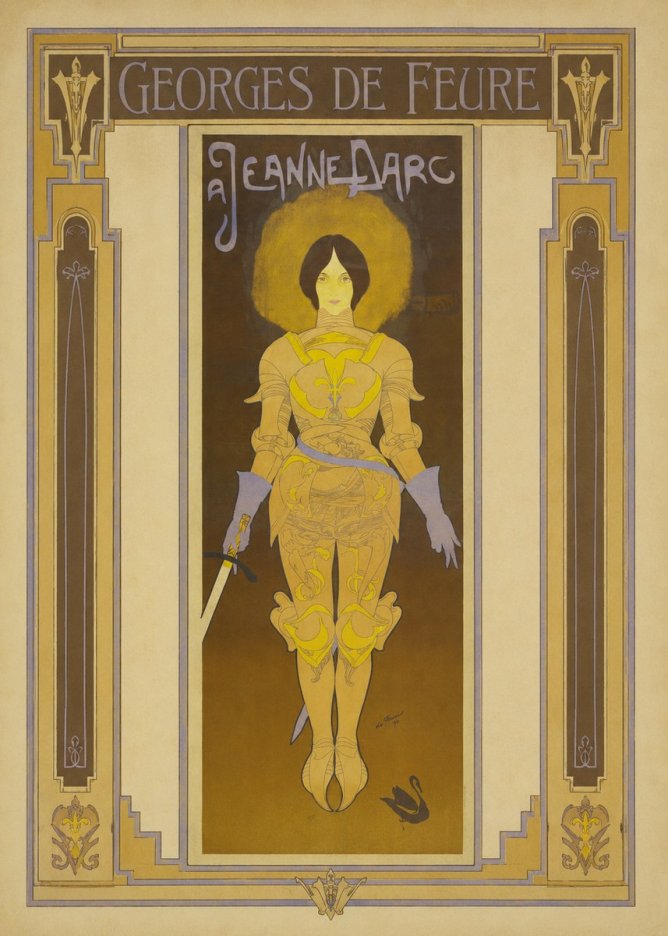 Georges de Feure À Jeanne D'arc No3 - Plakát