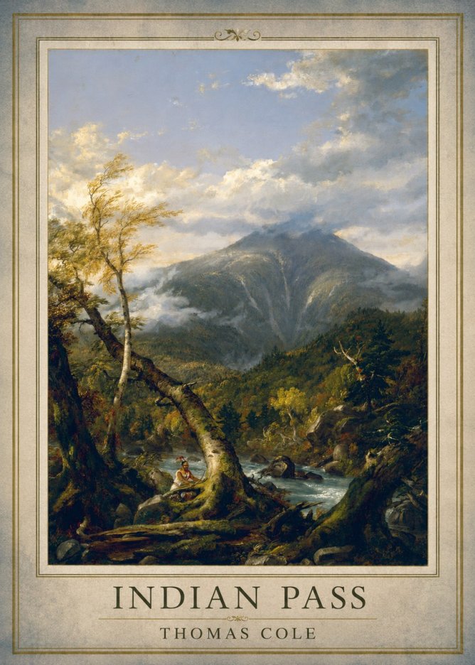 Thomas Cole Indian Pass I No1 - Plakát