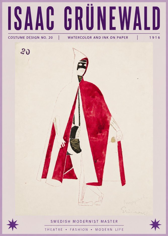 Isaac Grünewald Costume Design No. 20 No6 - Plakát