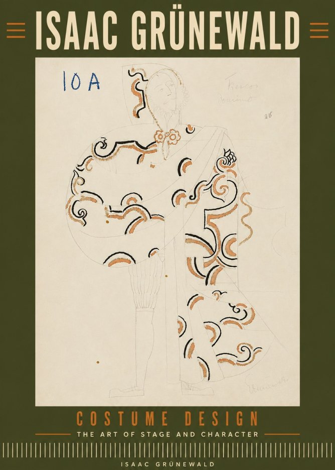 Isaac Grünewald Costume Design VIII No6 - Plakát