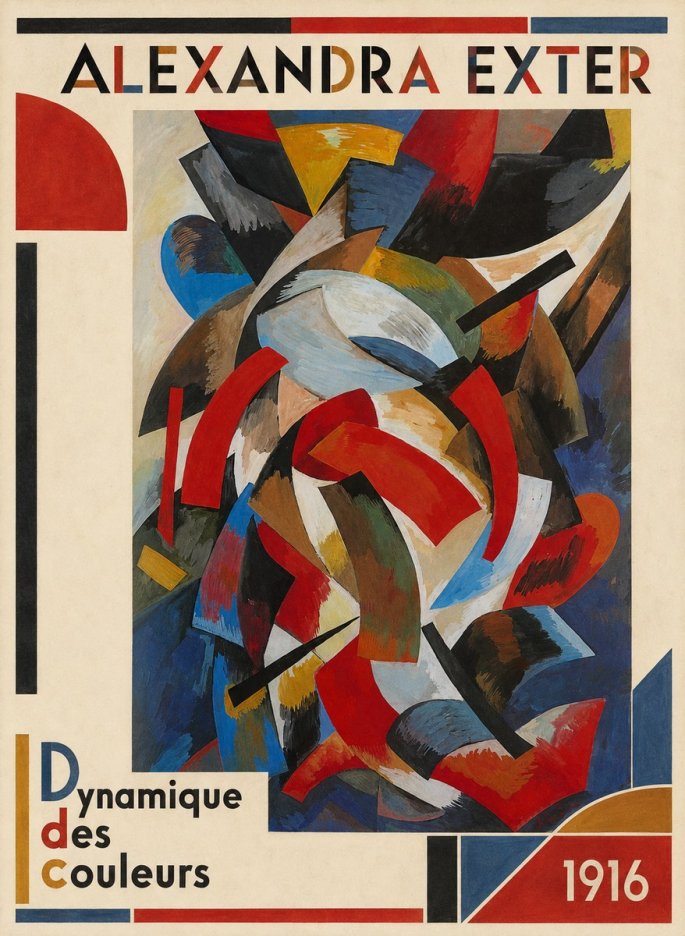 Alexandra Exter Dynamique Des Couleurs 1916 No3 - Plakát