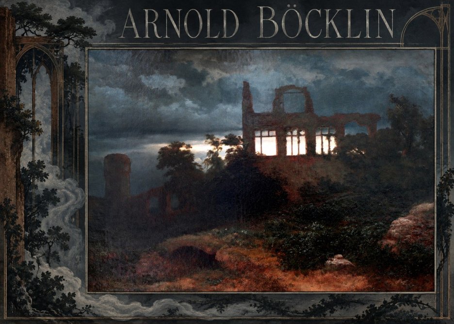 Arnold Böcklin Ruined Castle No2 - Plakát