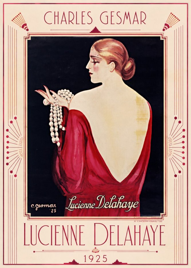 Charles Gesmar Lucienne Delahaye No1 - Plakát