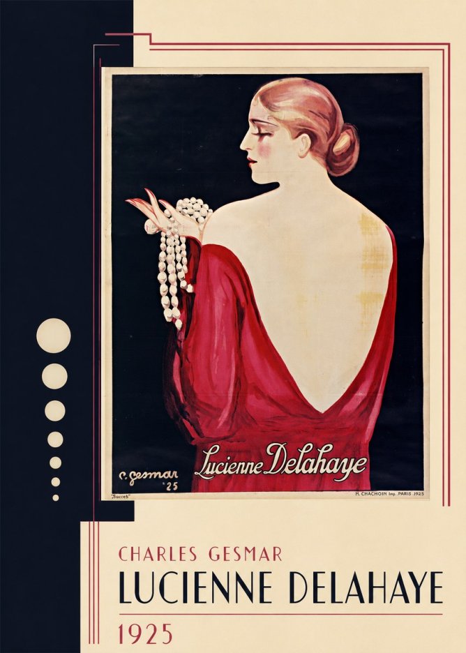 Charles Gesmar Lucienne Delahaye No2 - Plakát
