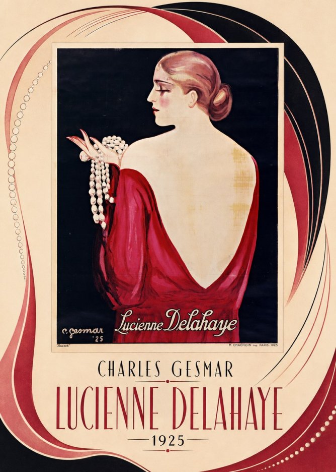Charles Gesmar Lucienne Delahaye No3 - Plakát
