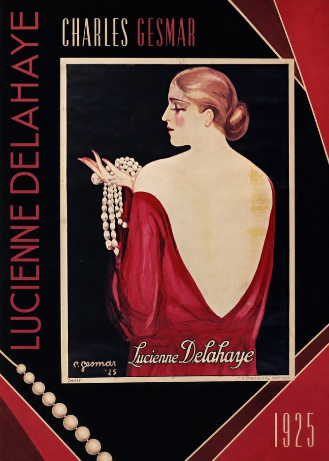 Charles Gesmar Lucienne Delahaye No6 - Plakát