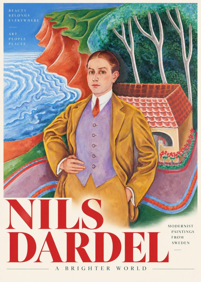 Nils Dardel Portrait in a Southern Landscape No4 - Plakát