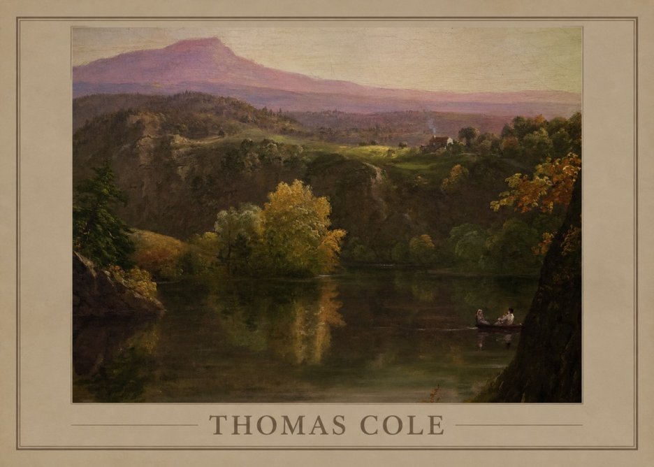 Thomas Cole View of the Catskill Mountains, Early Autumn No2 - Plakát