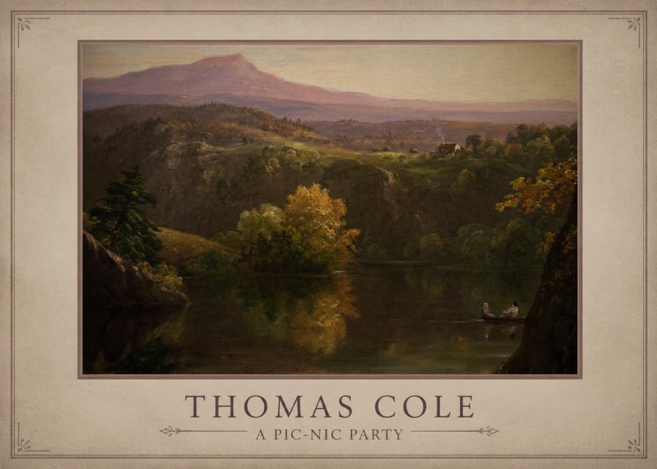 Thomas Cole View of the Catskill Mountains, Early Autumn No3 - Plakát