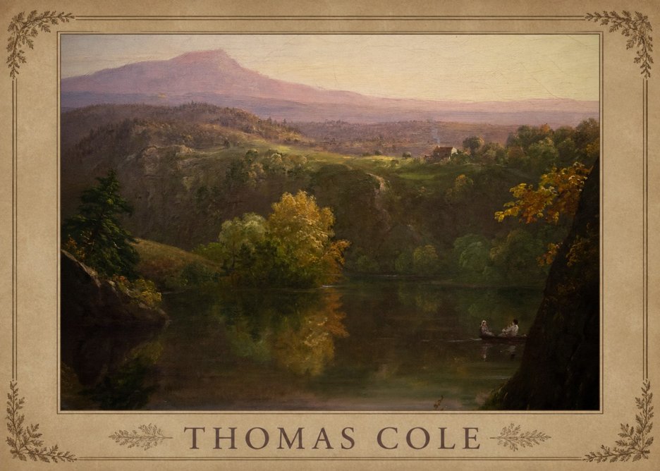 Thomas Cole View of the Catskill Mountains, Early Autumn No4 - Plakát
