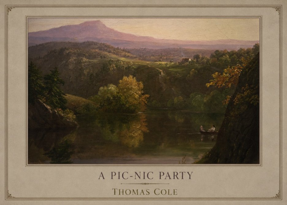 Thomas Cole View of the Catskill Mountains, Early Autumn No6 - Plakát