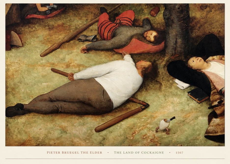 Pieter Bruegel The Land of Cockaigne I No5 - Plakát