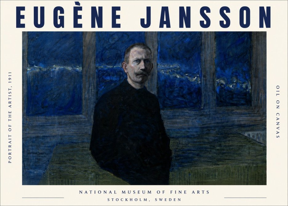 Eugène Jansson Portrait of the Artist, 1911 No4 - Plakát