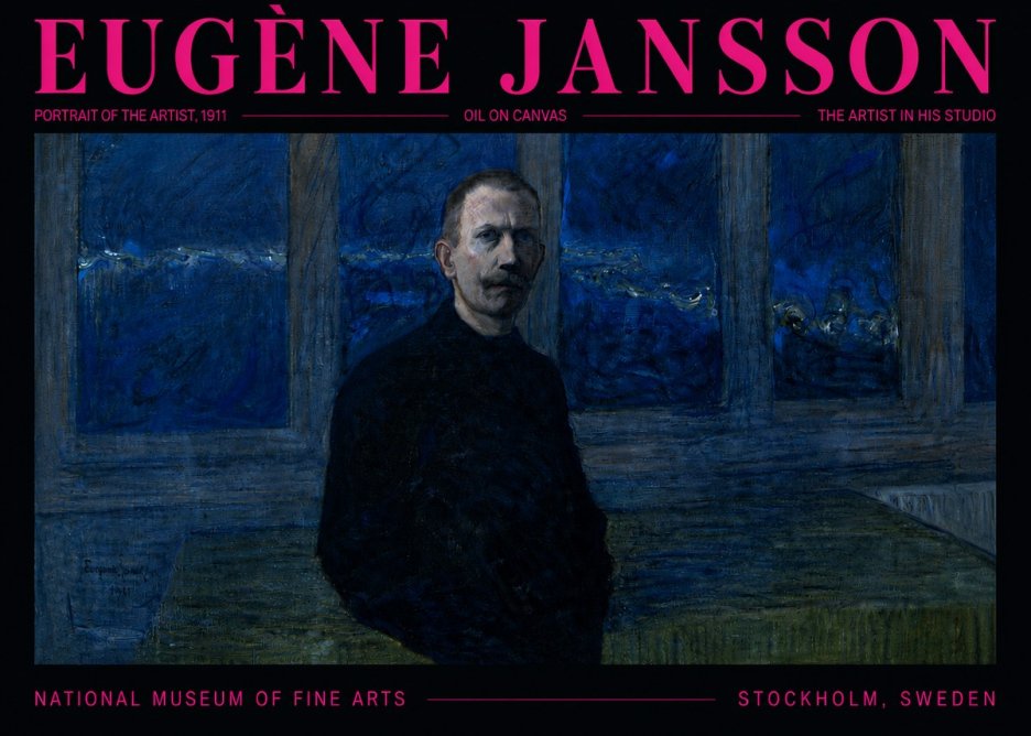 Eugène Jansson Portrait of the Artist, 1911 No5 - Plakát