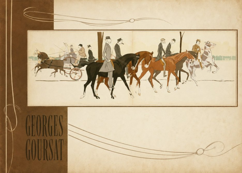 Georges Goursat Equestrian Promenade No2 - Plakát