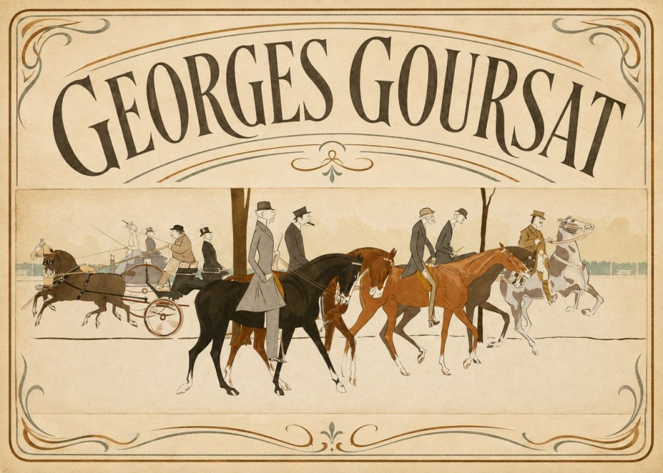 Georges Goursat Equestrian Promenade No3 - Plakát