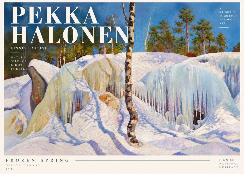 Pekka Halonen Frozen Spring No5 - Plakát