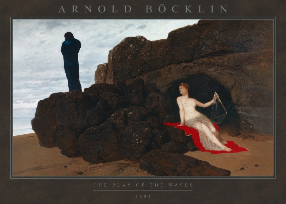 Arnold Böcklin The Play of the Waves No2 - Plakát