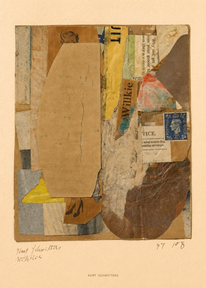 Kurt Schwitters Abstract Merz Collage No6 - Plakát