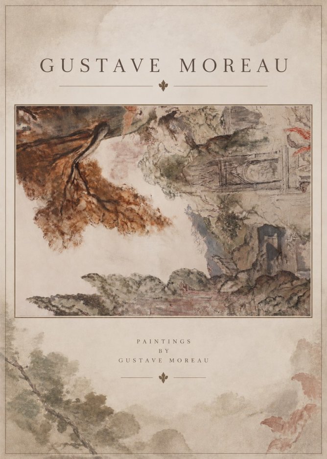 Gustave Moreau Architectural Study No5 - Plakát