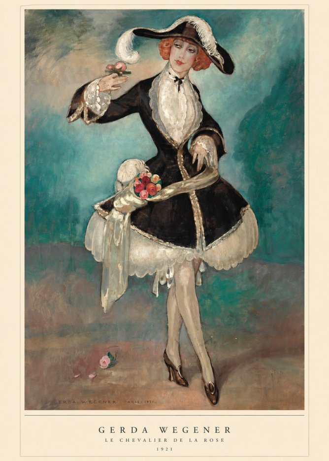 Gerda Wegener Le Chevalier De La Rose No6 - Plakát