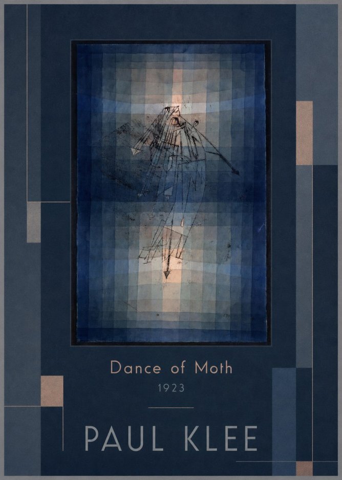 Paul Klee Dance of Moth No1 - Plakát