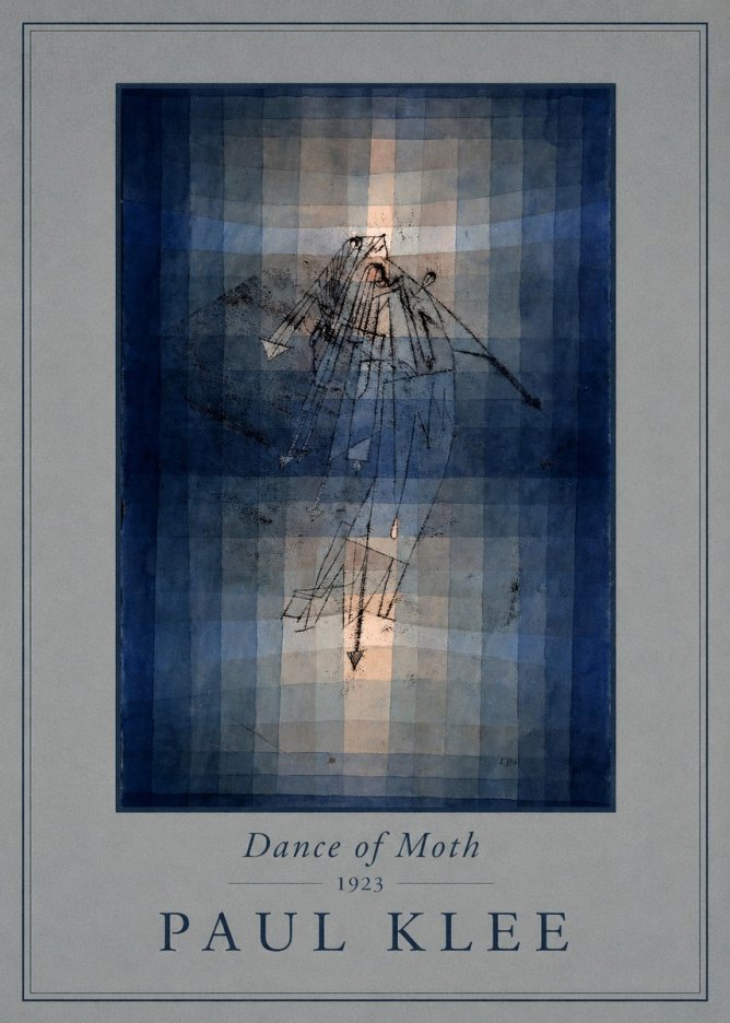 Paul Klee Dance of Moth No4 - Plakát