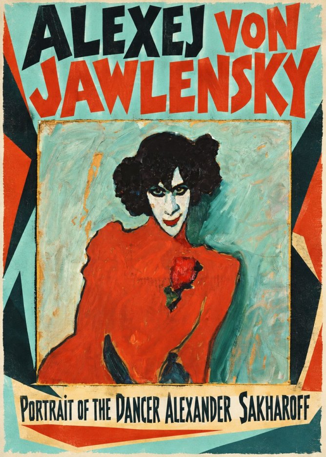 Alexej von Jawlensky Portrait of the Dancer Alexander Sakharoff No4 - Plakát