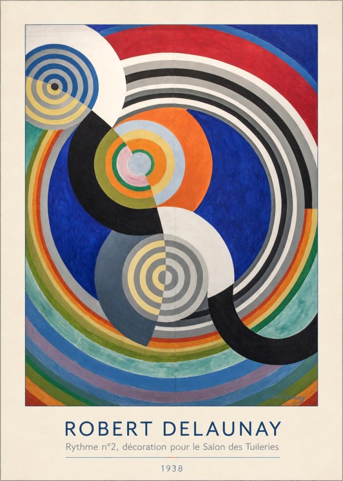 Robert Delaunay Rythme N°2, Décoration Pour Le Salon Des Tuileries No3 - Plakát