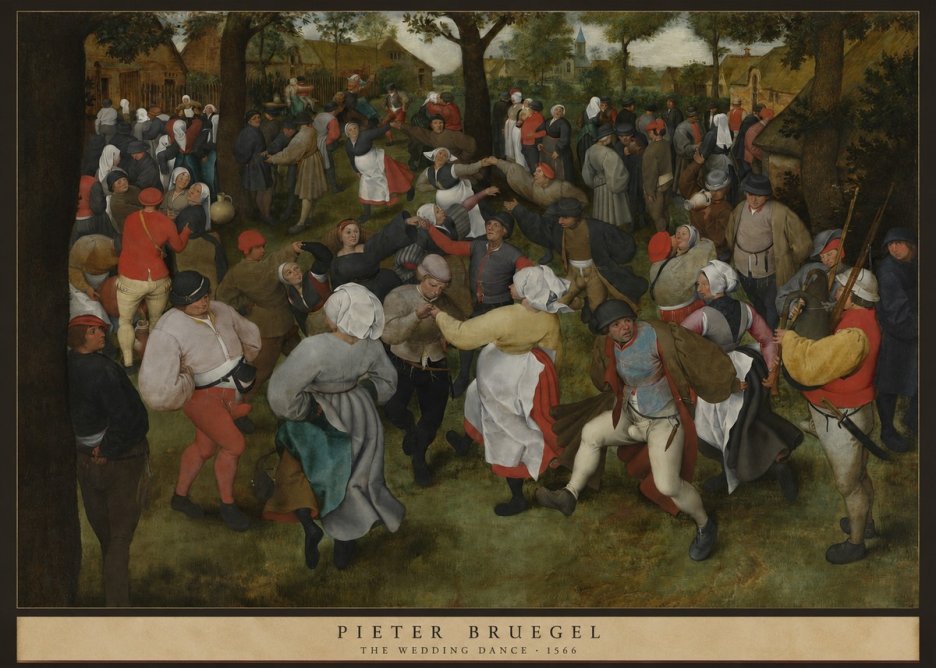 Pieter Bruegel The Wedding Dance I No6 - Plakát