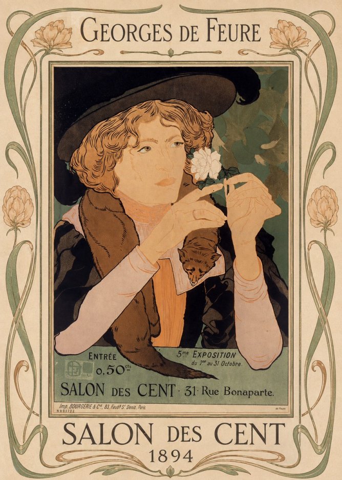 Georges de Feure Salon Des Cent - 1894 No1 - Plakát