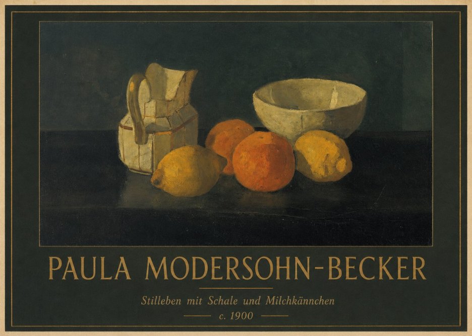 Paula Modersohn-Becker Stilleben Mit Schale Und Milchkännchen No1 - Plakát