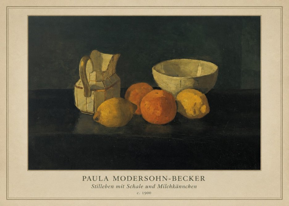 Paula Modersohn-Becker Stilleben Mit Schale Und Milchkännchen No4 - Plakát