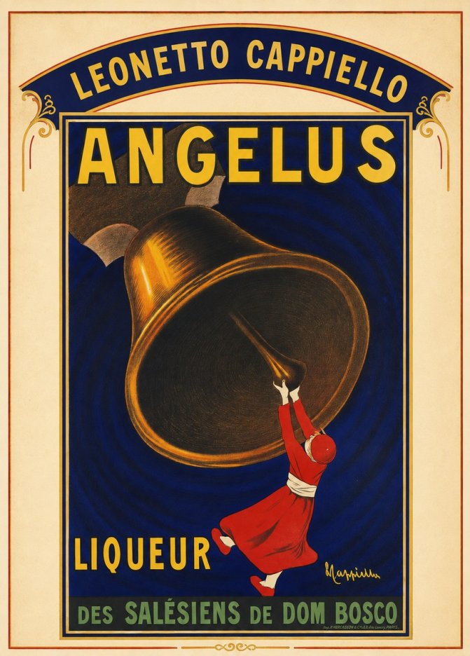 Leonetto Cappiello Angelus No3 - Plakát