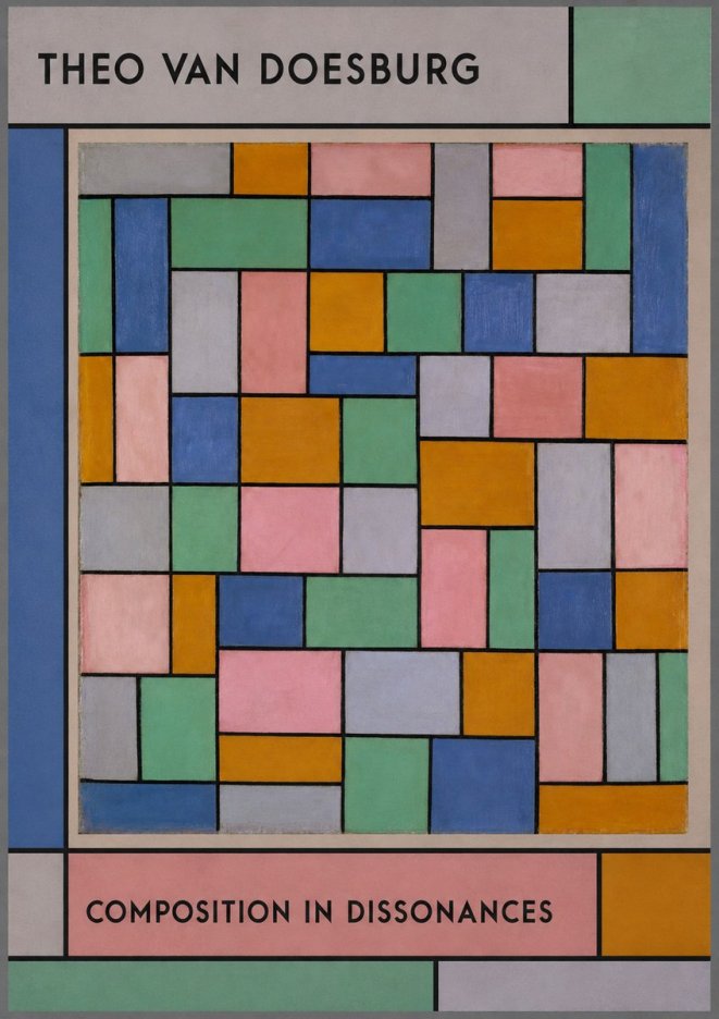 Theo van Doesburg Composition in Dissonances No1 - Plakát