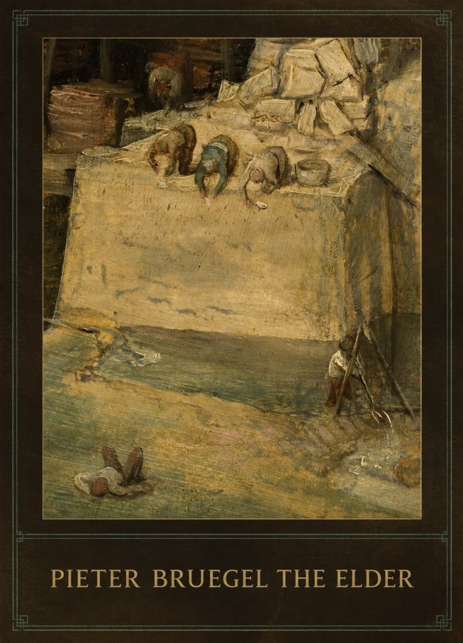 Pieter Bruegel Figures on the Embankment No3 - Plakát